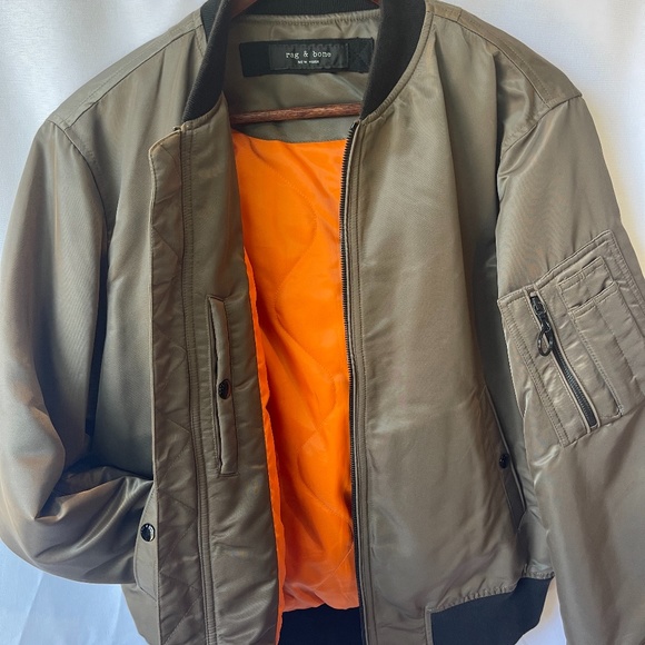 rag & bone Manston Padded Nylon Bomber Jacket - Picture 4 of 5